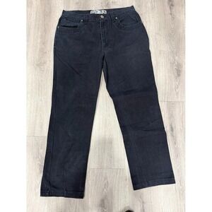 Street Jeans Pants Mens 34 Blue Dark Wash Straight Leg Y2K 100 Cotton 32x29
